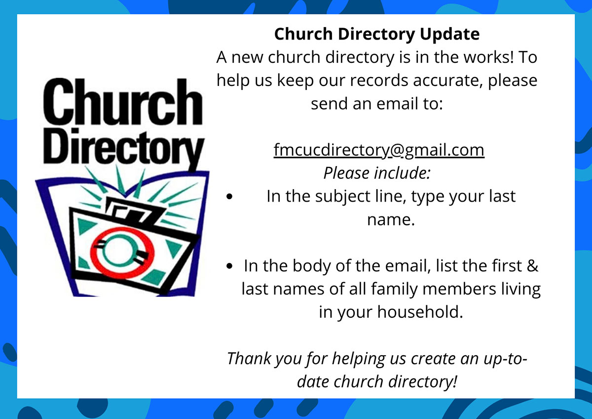 Church Directory Update